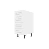 Eklipse Pearl 15-in 4-Drawer White Thermoplastic Shaker Base Cabinet
