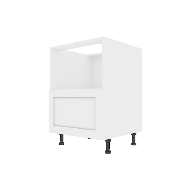 Image of Landon&co | Elite 1-Drawer Base Cabinet For Microwave Oven - 24-In - Shaker Style - White | Rona