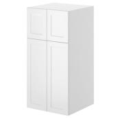 Landon & CO Perle 24-in x 49-in 4-Door Matte White Polymer Kitchen Wall Cabinet