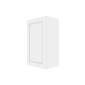 Eklipse Perle 18-in x 30-in 1-Door 2-Shelf Matte White Polymer Wall Cabinet