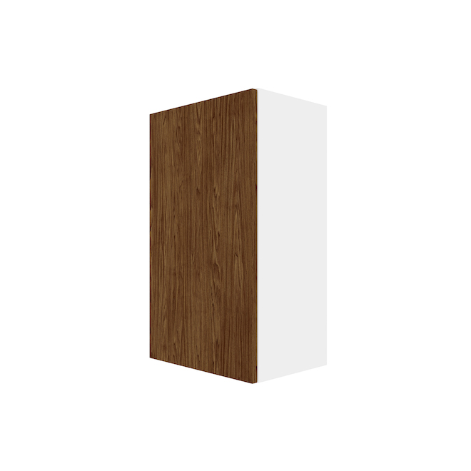 Ebsu Eklipse 1 Door 2 Shelves Wall Cabinet - Laminate Finish - 18-in x 30-in - Woodgrain