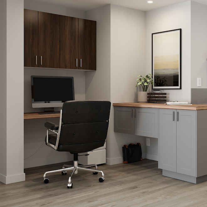 Ebsu Eklipse 1 Door 2 Shelves Wall Cabinet - Laminate Finish - 18-in x 30-in - Woodgrain