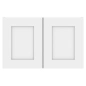 Eklipse 2-Door Top Cabinet - Perle - 15-in x 24-in - White