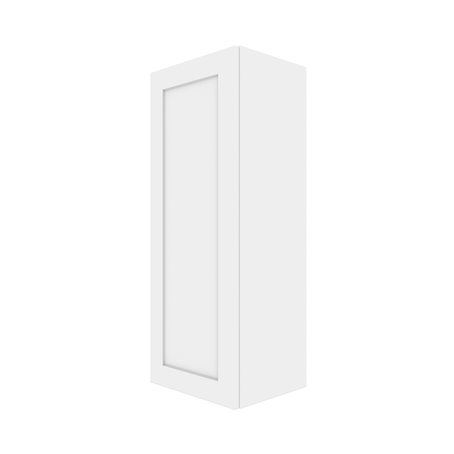 Grand caisson mural du haut ELITE de LANDON&CO, 1 porte 15 po x 39 po, Shaker, blanc