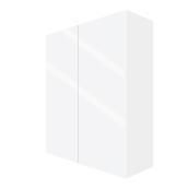 Grand caisson mural Topaze de Eklipse, 33 po x 39 po, blanc