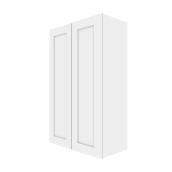 Eklipse Perle Collection Tall Upper Wall Cabinet - 24-in x 39-in - White