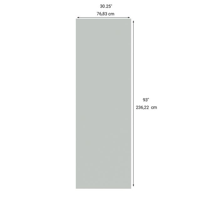 LANDON&CO ELITE Tall Finishing Panel -30.25-in x 93-in - Melamine - Gray