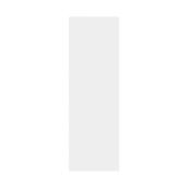 Grand panneau de finition en mélamine Eklipse Collection Perle 30,25 po x 93 po, blanc