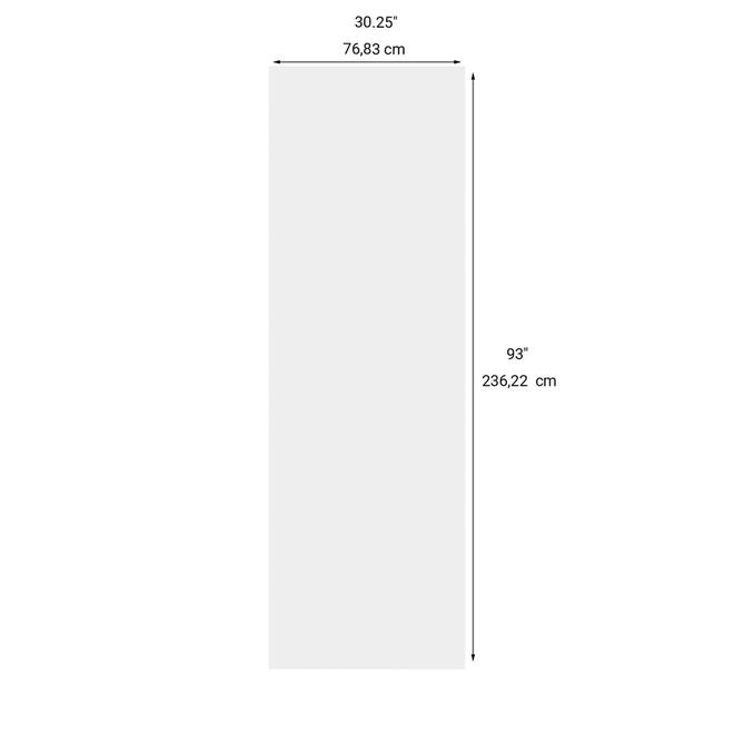 LANDON&CO ELITE Tall Finishing Panel - 30.25-in x 93-in - Melamine - White