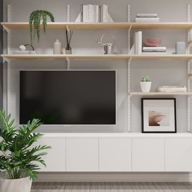 Armoire murale de cuisine Moonstone Eklipse 2 portes mélamine 33 po