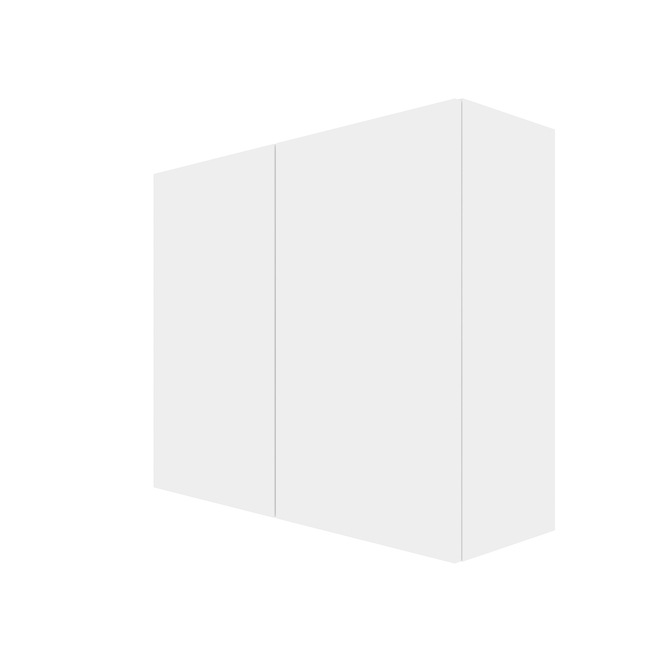Eklipse Moonstone 36-In White Melamine 2-Door Wall Cabinet