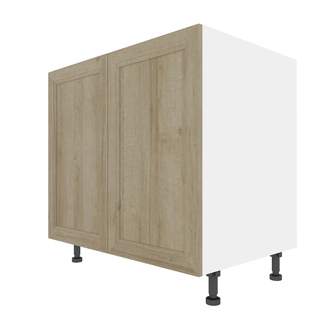 Armoire de cuisine inférieure Eklipse Coral à 2 portes de 35,88 po x 34