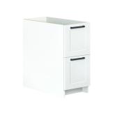 Eklipse 12 x 24 x 27-in 2-Drawer Pearl White Office Base Cabinet
