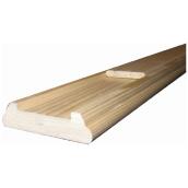Colonial Elegance Wood Shoe Rail Plow - Hemlock - Natural Finish - 8-ft L x 2 1/2-in W x 5/8-in D
