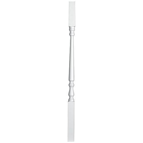 Colonial Elegance Primed Baluster - Wood - White Lacquered - 36-in L - Off-White