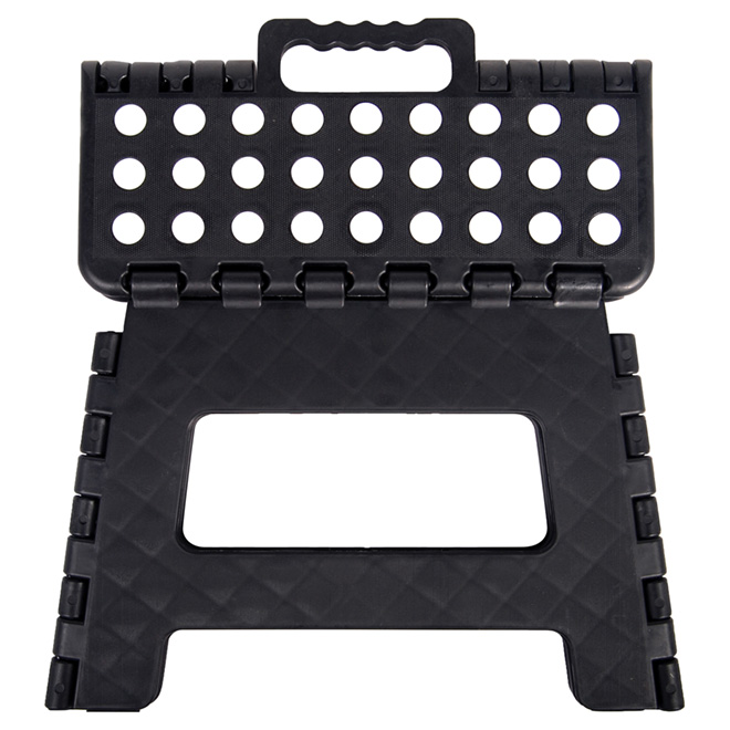 MLM Step Stool - Foldable - Plastic - 1 Step - Black - 300-lb Capacity