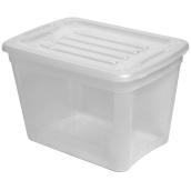 Gracious Living All-Purpose Storage Tote - Resine - 39-Litres - Clear