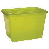Gracious Living All-Purpose Storage Tote - Resin - 39-Litre - Clear Green