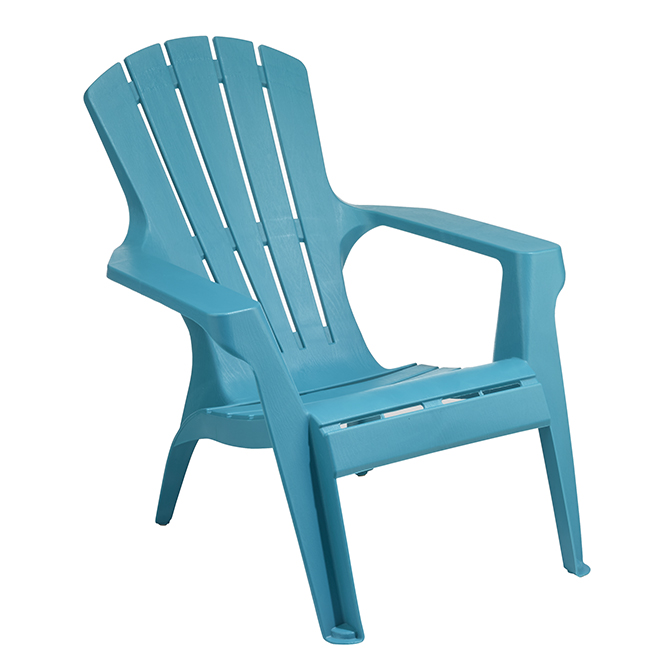 Gracious Living Adirondack Chair - Teal - Resin - Stackable