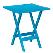 Table d'appoint pliante pour patio Adirondack, bleu sarcelle