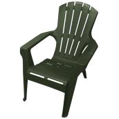 Gracious Living Adirondack Outdoor Green Slat Arm Chair - Stackable