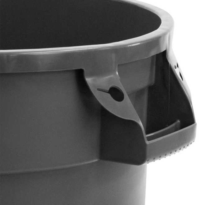 RONA Commercial Outdoor Garbage Can- 121L/32G with Cover - Grey