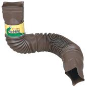 Amerimax Flex-A-Spout Brown Vinyl Downspout Extension - Extends from 25 to 55-in L - 1/Pk