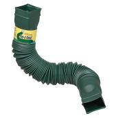 Amerimax Flex-A-Spout Green Vinyl Downspout Extension - Adjustable from 25 to 55-in L - 1/Pk