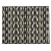 Tapis d'intérieur ou d'extérieur Fresco, 8' X 10', noir/ivoire