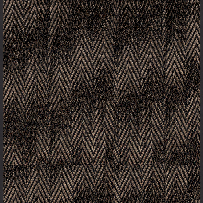 Tapis de passage Herrington de Multy, brun, polyester, endos en vinyle, 36 po l. x 35 pi L.