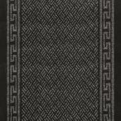 Multi-Home Interior Greek Key Runner - Polyester - Charcoal Colour - 26-in W x 60-ft L