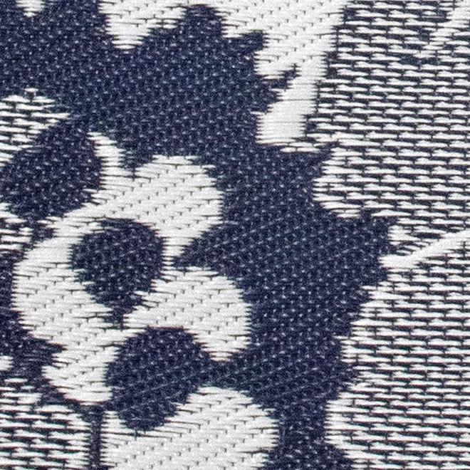 Multy Home Polyester Carpet - Daisy - 5-ft x 7-ft - Navy Blue