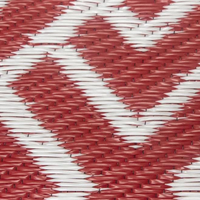 Multy Home Polyester Carpet - Geo - 5-ft x 7-ft - Red