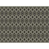 Multy Home Polyester Carpet - Global Escape - 9-ft x 12-ft - Black and White