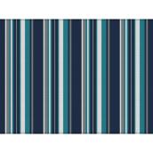 Multy Home Polyester Carpet - 9-ft x 12-ft - Blue, White and Grey Stripes