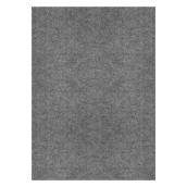 Multy Home 6-ft x 8-ft Grey Polyester Single Rib Needlepunch Carpet