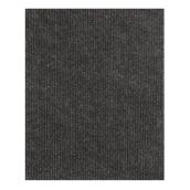 Multy Home 6-ft x 8-ft Charcoal-Coloured Polyester Needlepunched Area Rug