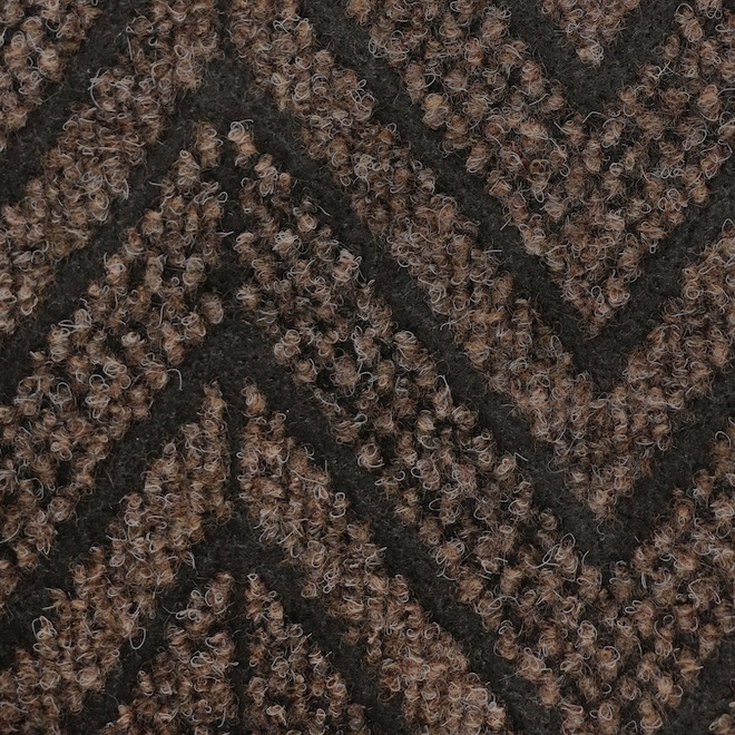 Multy Home 26-in W Cut-to-Length Needlepunched Brown/Black Polyester Runner