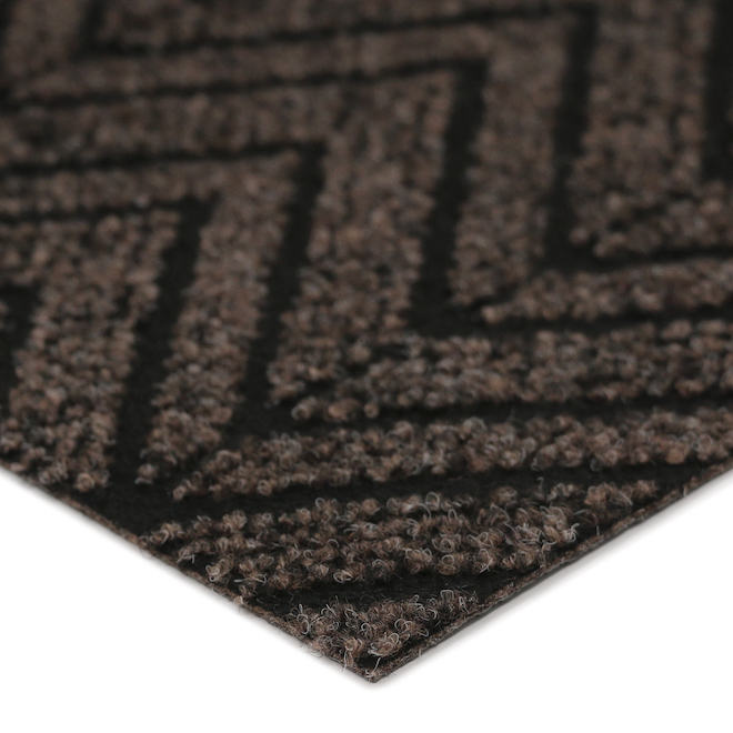 Multy Home 26-in W Cut-to-Length Needlepunched Brown/Black Polyester Runner