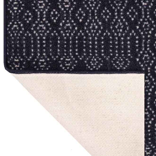 Multy Home 26-in W Cut-to-Length Tufted Navy Polyester Runner