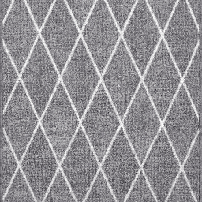 Multy Home 26-in W Cut-to-Length Tufted Grey Polyester Runner