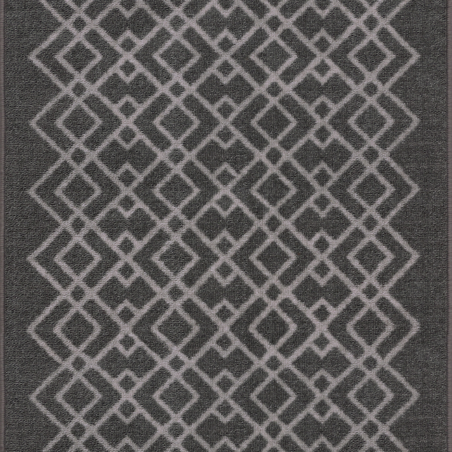 Multy Home 26-in W Cut-to-Length Tufted Charcoal Polyester Runner