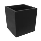 Multy Home Citadel Self-Watering Planter 14-in Recycled Materials with Optional Drainage - Black