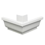 Euramax K-Style Outside Corner Gutter - White - Aluminum - 1 Per Pack - 7 1/2-in L
