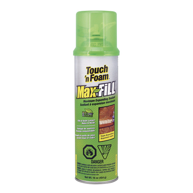 Mousse scellante pour portes et fenêtres Touch 'n Foam, 454 g, R-Value 4-5.