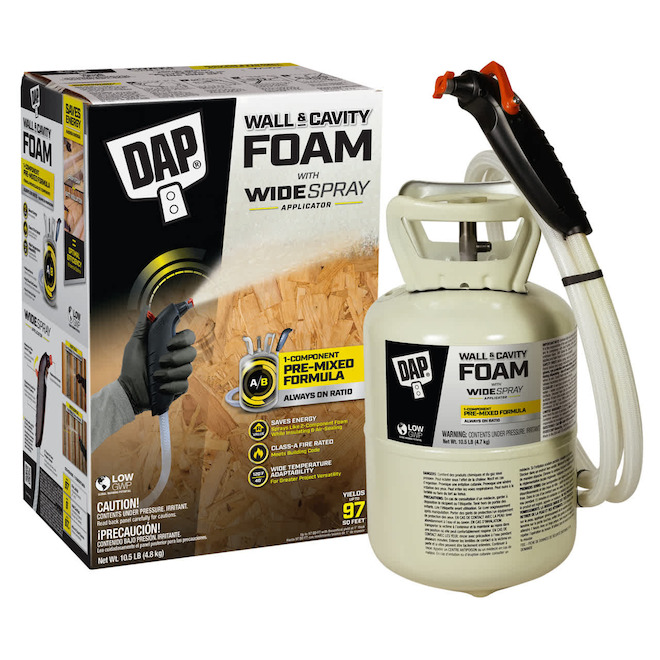 DAP Wall & Cavity Faom with Widespray Applicator - 10,5-lb