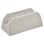 Base pour abris d'automobile de Pierres St-Leonard, 50 lb, blanche, trou central, 17,5 po x 7 po x 8 po