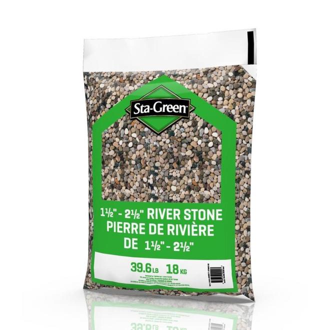 Sta-Green 1.5-in x 2.5-in - 39.6 lb River Stones