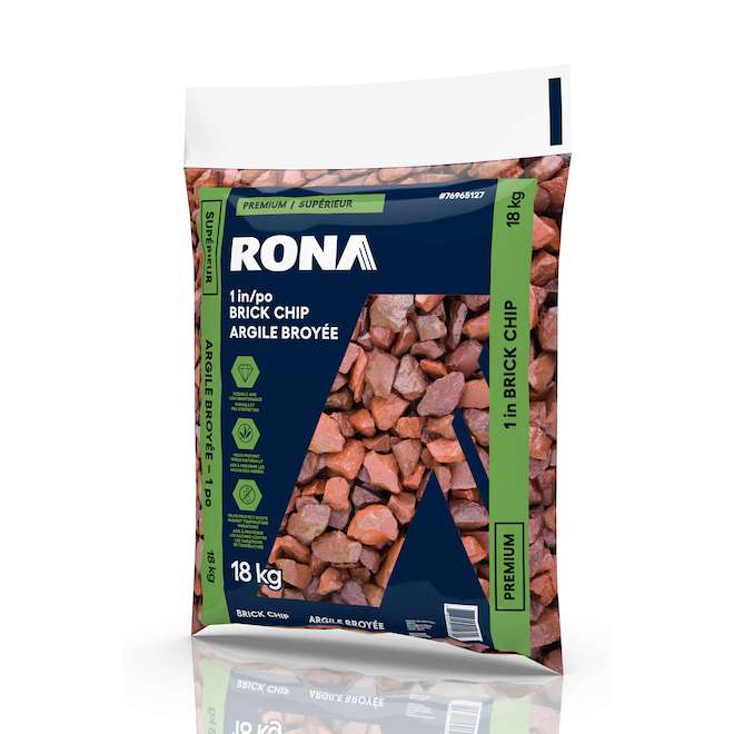 RONA 18-kg 1-in Terracotta Brick Chip