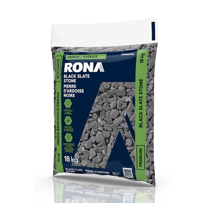 RONA Black Slate Stone Premium 18 kg